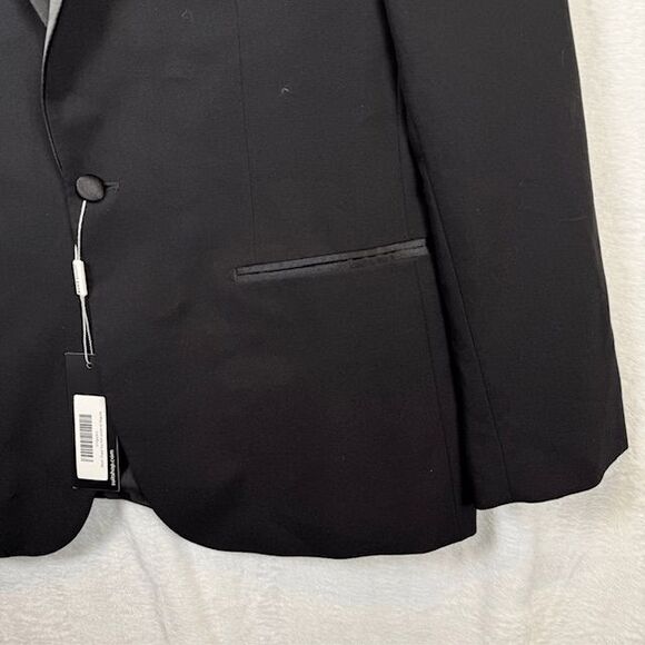 NWT The Suit Shop Black Shawl Tux Jacket Slim Size 42 R - Picture 3 of 7